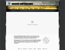 Tablet Screenshot of donjonshipbuilding.com